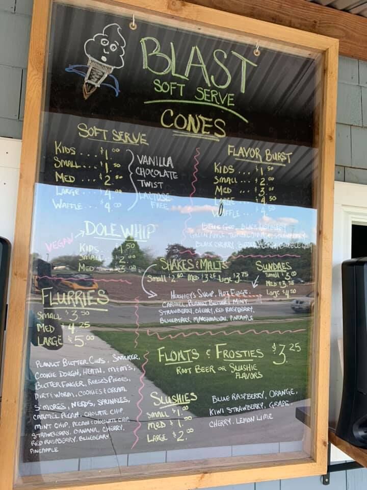 Blast menu